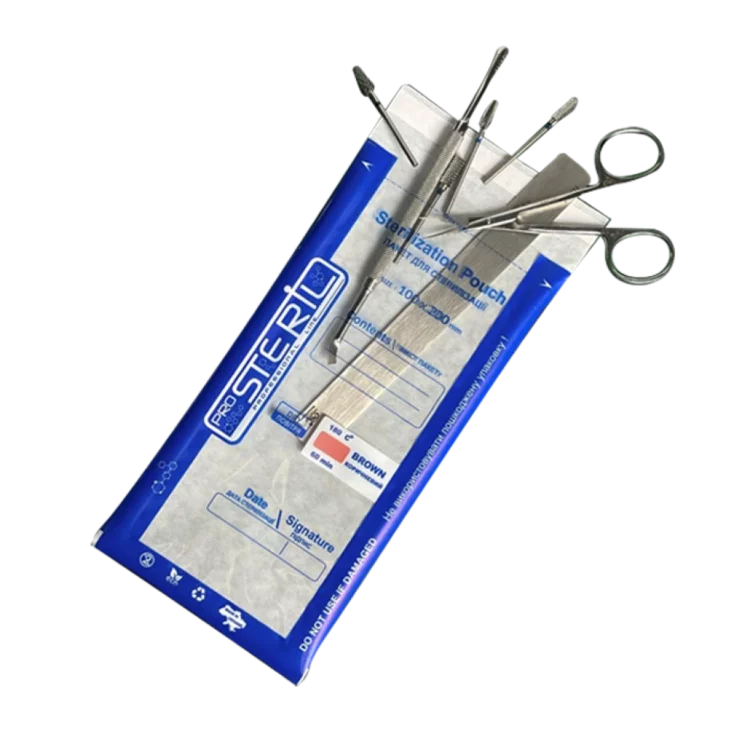 Pro STERILER Sterilisationsbeutel transparent – 100 Stück Packung Größe 100*200